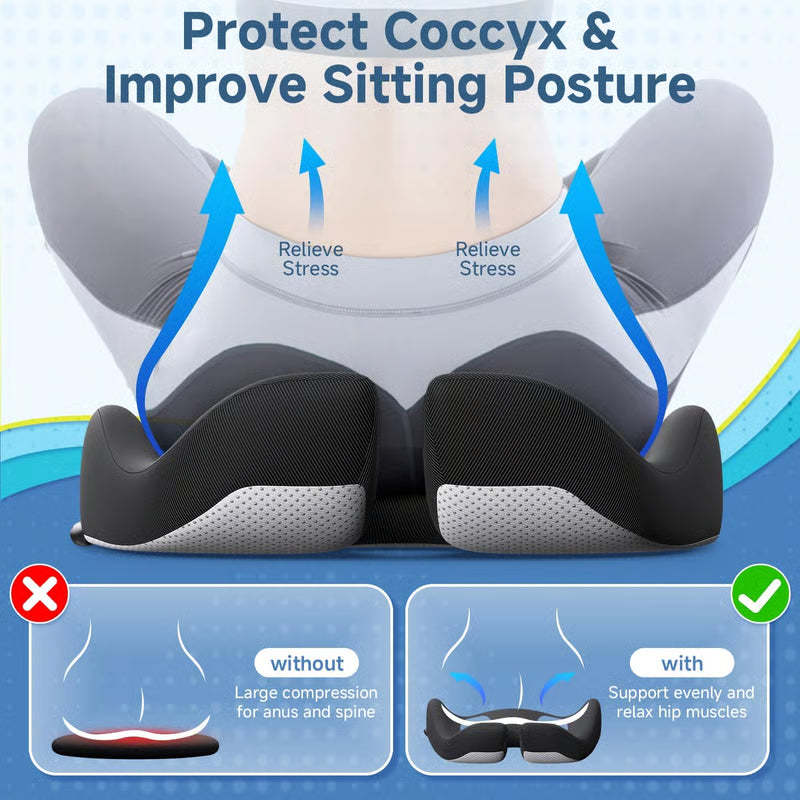 🎁LAST DAY 50% OFF🎁Ergonomic Memory Foam Seat Cushion