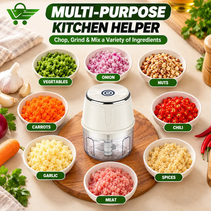 Cordless Mini Electric Food Chopper – 350ml Levbuy
