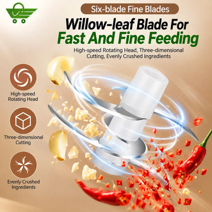 Cordless Mini Electric Food Chopper – 350ml Levbuy