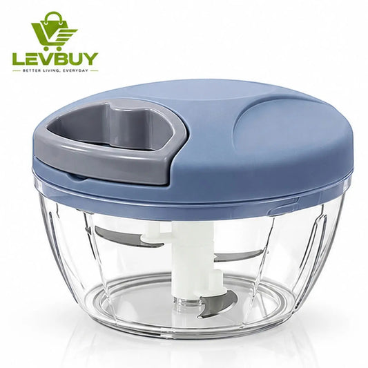 Manual Pull-Cord Vegetable Chopper – Quick & Easy Food Preparation Levbuy