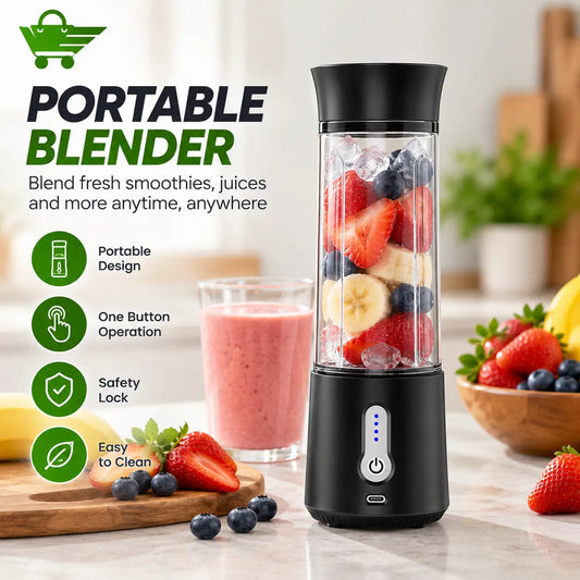 Portable USB Rechargeable Blender – 500ml Personal Smoothie Maker